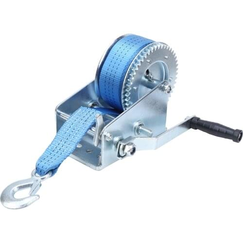 3200LBS Hand Winch Yacht Boat Hand Manual Winch Metal Trailer Capstan Hand-cranking Winch With Wire Rope And Hook