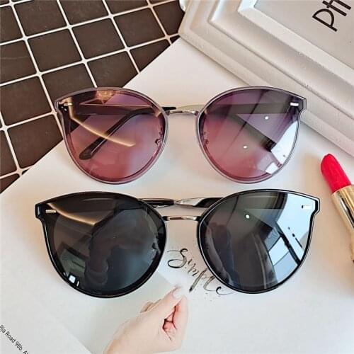 2020 sunglasses women new retro big frame polarized sunglasses net red gradient color fashion driving sunglasses glitter mirror