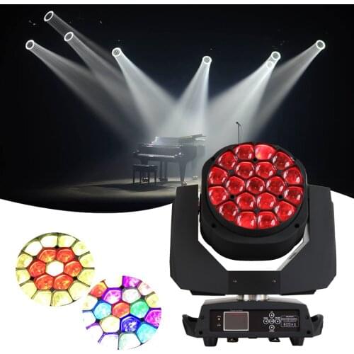 Free Shipping 4pcs/lot 19*15W Leds Dj Event Light Moving Heads Big Bee Eyes K10
