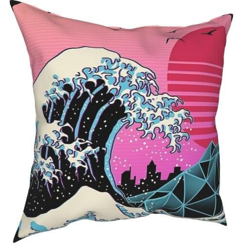The Great Retro Wave Pillowcase Decoration Cushions Throw Pillow for Living Room Polyester Double-sided Printing Print