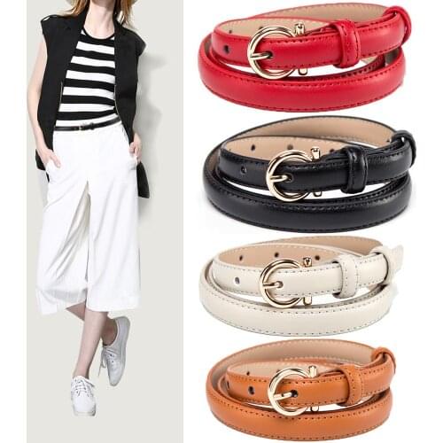 BISON DENIM Womens Belt Genuine Leather Women Belt for Women Cowskin Strap Female Pin Buckle Fashion Female Belt N60224
