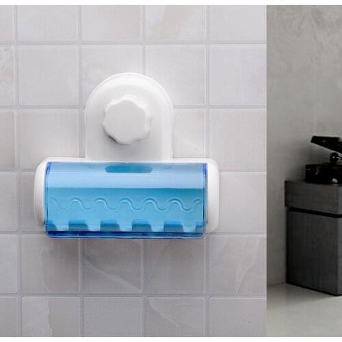 1PC Dust-proof Toothbrush Holder for the Bathroom Kitchen Family Holder for Toothbrushs Suction Holder Wall Stand Hook KP 021