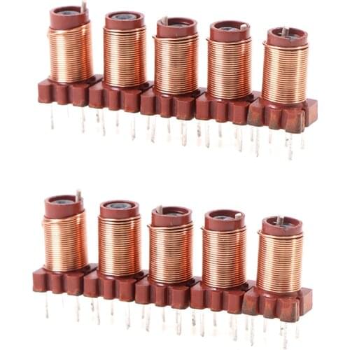 10pcs 26T 2.1uh-6.3uH Adjustable High-Frequency Ferrite Core Inductor