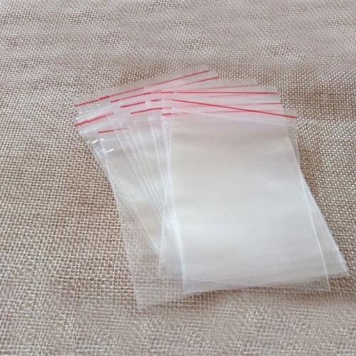 200pcs 17x25cm pe transparent travel gift packaging bags plastic bag for necklace/jewelry diy custom ziplock clear self seal bag
