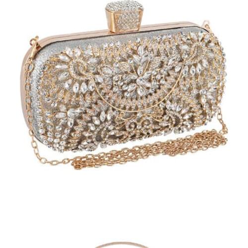 2020 high quality women diamond evening bags flowers bling party dinner clutch wallets mini purse for ladies MN