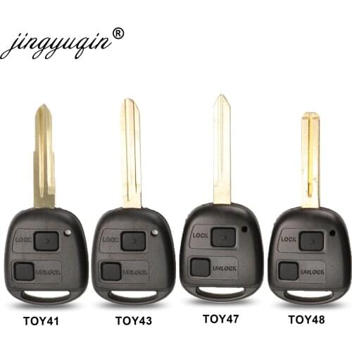 2BT TOY41/TOY43/TOY47/TOY48 Remote Car Key Fob Case Shell for Toyota Camry Rav4 Corolla Prado Yaris Tarago Cruiser Land
