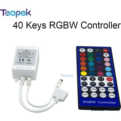 40 keys IR LED controller DC12-24V input 2A*4 channel output For RGBW RGBWW LED Strip