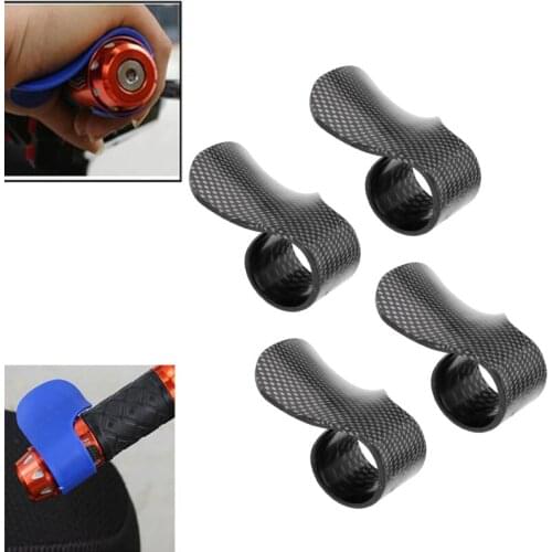 4x Universal ABS Motorcycle Cruise Control Throttle Assist Grip Wrist Clamp Rest Saver for Harley, 1 inch/25mm, Black