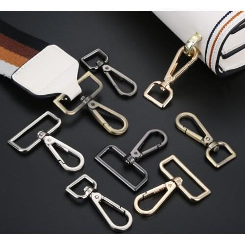 5pcs/1Pc Metal Bag Buckle Clasp Lobster Trigger Clip 16mm 38mm handbag Movable Screw Hook DIY Sewing Key Chain Accessories