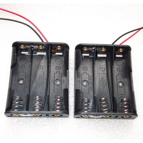 600pcs/lot MasterFire 3 x AA Battery Storage Case Cover Plastic Box Holder with Cable Lead for 3 Packs Standard 1.5V Batteries