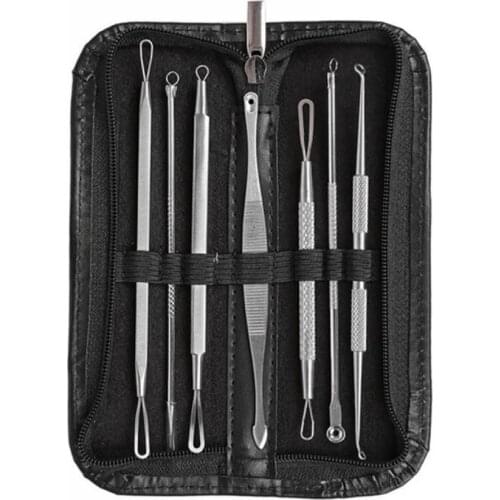 7Pcs Blackhead Acne Comedone Pimple Blemish Extractor Remover Needles Tool