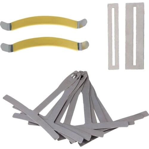 9pcs Understring Radius Gauge+2pcs String Spreaders+2pcs Fingerboard Fret Guards Luthier Tool