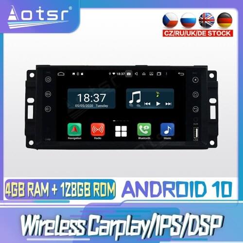 Android 10 PX6 128G For JEEP Sebring 300C 2005 - 2010 DVD GPS Navigation Auto Radio Stereo Video Multimedia Player HeadUnit 2din