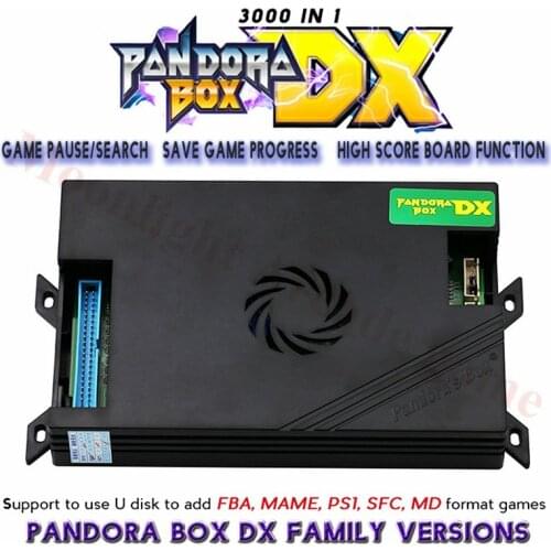 Arcade cabinet Pandora box dx 3000 in 1 family version jamma arcade 3d game support fba mama ps1 game