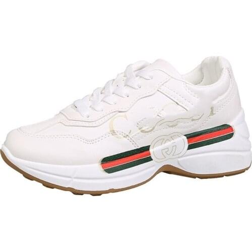 White Mickey Mouse patterned Womens sports shoes, baby girl and boy sneakers, walking sneakers to keep warm, fashionable