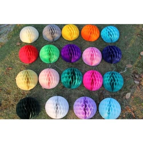 Free Shipping 200pcs 8inches (20cm) Decorative Flowers Paper Lantern Honeycomb Balls For Wedding , Kids Birthday Decoratio