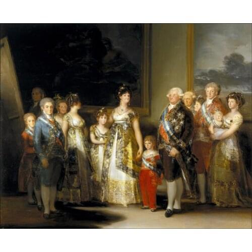 Free shipping classical court figure aristocratic family portrait oil painting canvas prints on canvas wall art decor picture