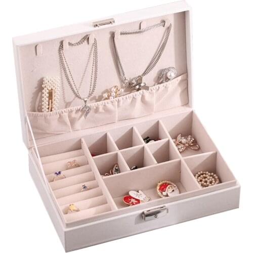 Jewelry Storage Case Fashion Jewelry Organizer Box Jewelry Holder Box for Ring Portable Jewelry Organizer Necklaces