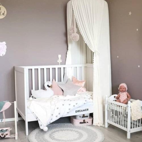 Baby Lace Lace Dome Mosquito Net Kids Tent Baby Chiffon Mosquito Net Home Bed Tent for Children Girls Room Decoration