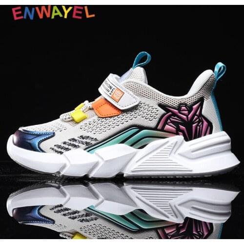 ENWAYEL sport running children boys Sneakers kids shoes for girls 2021 mesh Breathable Child Casual Students school footwear