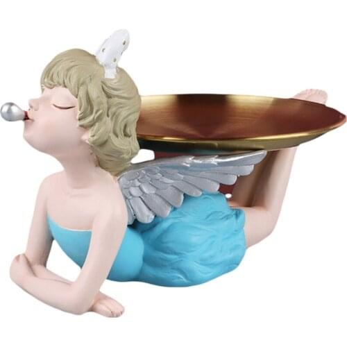 Angel Bubble Girl Car Interior Figure Statue Table Decoration Tray Figurine Creative Synthetic Resin Modern Cute Ornaments