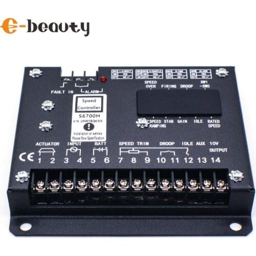 S6700H S6700E Generator Speed Governor Brushless Alternator Speed Control Unit
