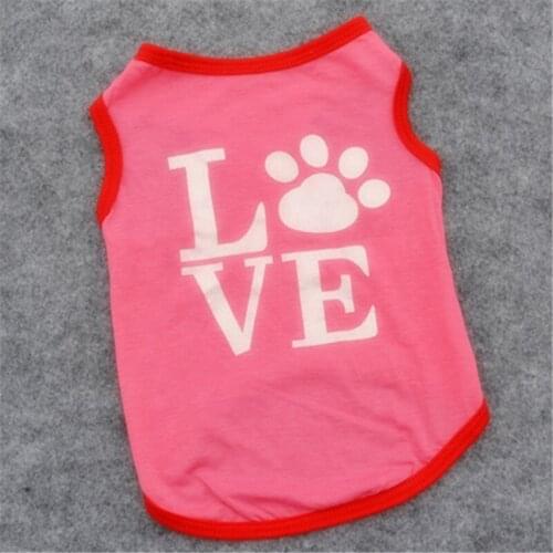 Hot Sale Summer Dog t-shirts Pet Puppy Clothes for Small Dog Coats Vests Teddy Poodle Spring Chihuahua Clothes Puppy Outfit