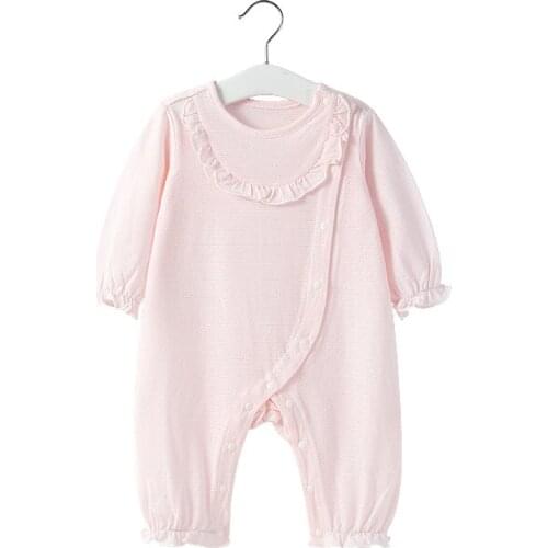 Jumpsuit Cotton Long Sleeve Baby Romper Summer Cute Toddler Korean Newborn Baby Romper Onesie RopaBaby Kids Clothes BW50PF
