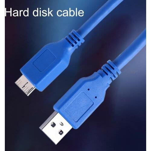 Hard Disk Connecting Cable USB 3.0 High-speed Transmission Mobile AM Male to Micro-B Hard Drive Connecting Line for Computer Uni