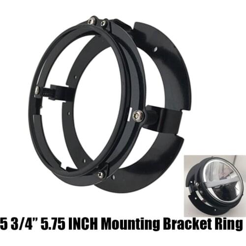 Black/ silver 5 3/4" 5.75 inch Headlight Bracket Kit /housing for Motorcycle and cars with 5.75inch headlight