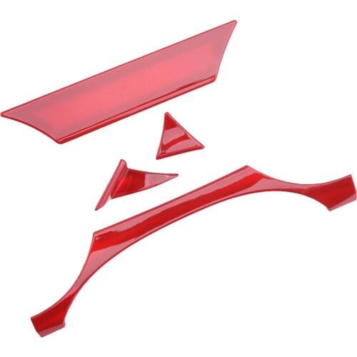 Red Car Dashboard Instrument Box Odometer Tachometer Cover Trim Frame LHD Fit For Ford Mustang 2015 2016 2017 2018 2019 2020