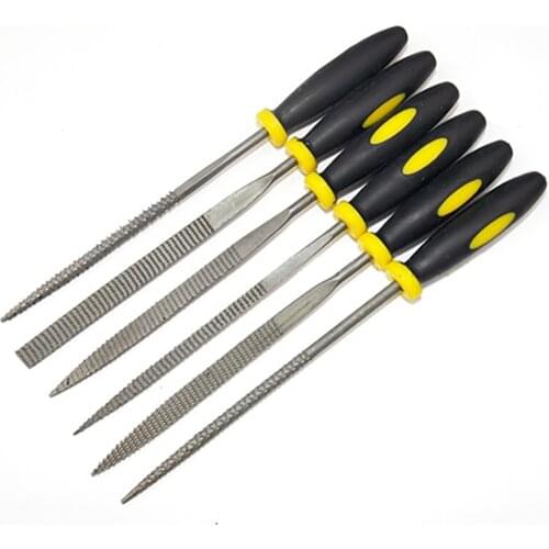6Pcs 140/160/180mm Mini Metal Filing Rasp Needle File Wood Tools Hand Woodworking Files Tool Needle File Set Handy Tools