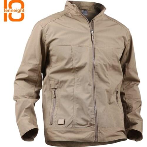 TENNEIGHT Military Tactical Jacket Men Waterproof Coat Winter Breathable Outdoor Camping hiking Jacket men sports Windbreakers
