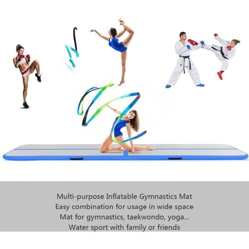 Inflatable Trampoline Mat Gymnastics Airtrack Juegos Inflablestumbling 5m Air Track Floor Yoga cushion Electric Air Pump