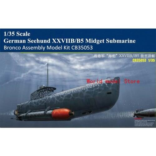 Bronco CB35053 1/35 German Seehund XXVIIB/B5 Midget Submarine Assembly Model Kit