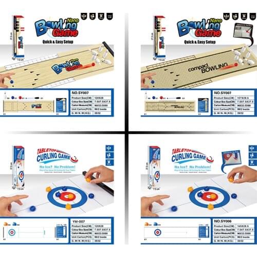 Childrens educational tabletop game toy table curling ball bowling indoor leisure toy childrens holiday gift
