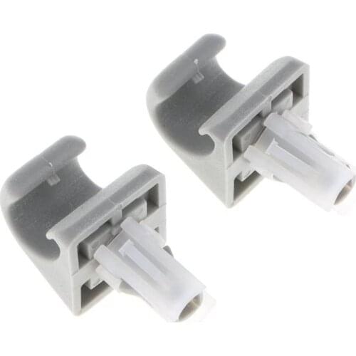 Plastic Sun Visor Hook Clips Clamp High Reliability 2pcs