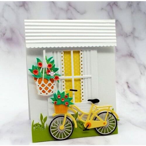 Mmao Crafts Metal Steel Cutting Dies New Flower hanging basket Stencil For DIY Scrapbooking Paper/photo Cards Embossing Dies