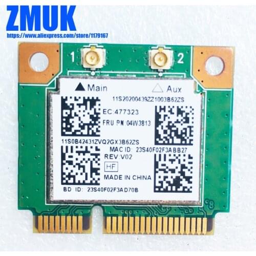 Realtek RTL8723BE 1*1 bgn + BT4.0 Combo WiFi Card For THINKCENTRE M73 M83 M93P M93Z EDGE E440 E540 Series,P/N 04w3813 04W3818