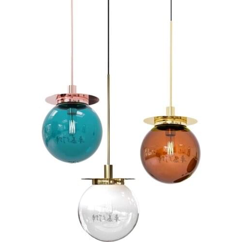 Modern Led Pendant Light Glass Globe Led Hanging Lamp Fixtures Indoor Lighting Lustre Luminaria Suspend Lamp Ing lustre pendente
