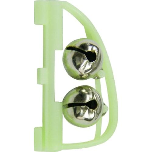 1PC Fishing Ring Luminous Noctilucent Double Slider Sea Fishing Rod Mounted Night Bite Alarm Bell Fishing bell