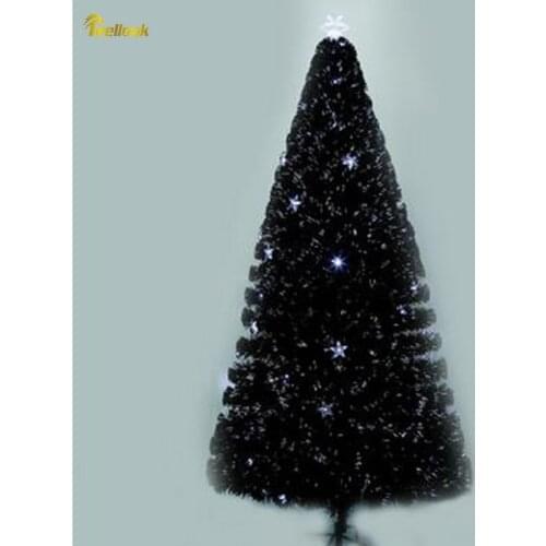 Teellook 2.1m encryption colorful light-emitting fiber Christmas tree LED flash tree Christmas shopping mall store decoration