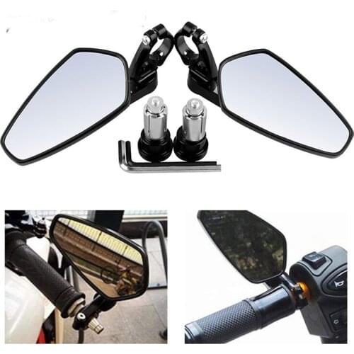 Universal 1 Pair Folding Motorcycle 22MM Thread Mirror CNC Side Rearview For MSX125 CB50 Yamaha MT-03 Z125 Pro Z650 Z750 Z800