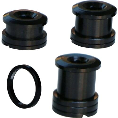 10pcs MTB mountain fold bike refitting carbon fiber crankset monoblock screw crank chain wheel fix disc bolt nut For brompton