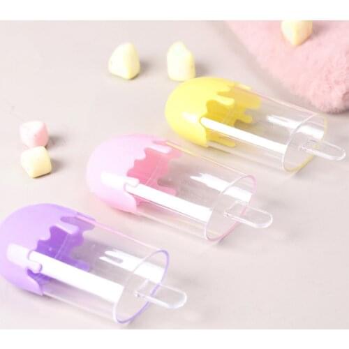 12pcs Creative Personality Colorful Ice Cream Candy Boxes Plastic Birthday Wedding Gift Boxes sweet candy box wedding supplies