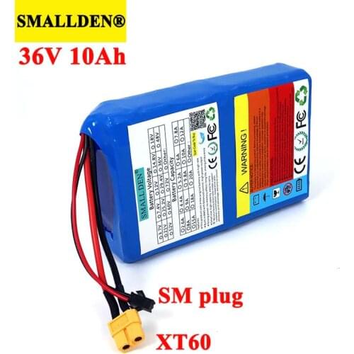 36V 10Ah Lithium Battery Pack 18650 10000mAh High rate 20A BMS for Balancing scooter E-bike lawn mower Aircraft carrier