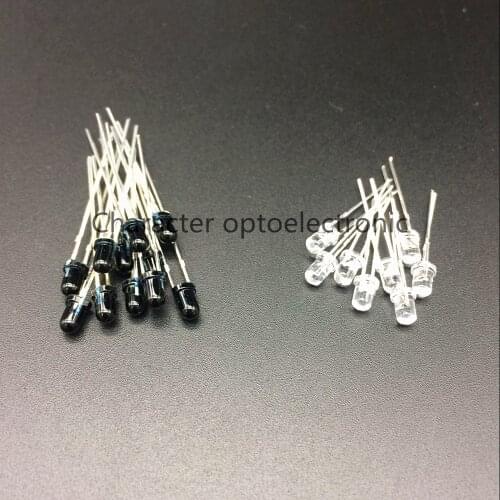 50pairs/100pcs LED 940nm 3mm LEDs Infrared 940 nm IR Emissor Infravermelho Emitter Receiver Diode Diodes Ricevitore Emettitore