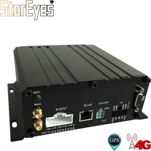 720P AHD 4 Channels HDD SD Card Trailer Truck Taxi Vehicle Car School Bus Mobile DVR built in GPS 4G