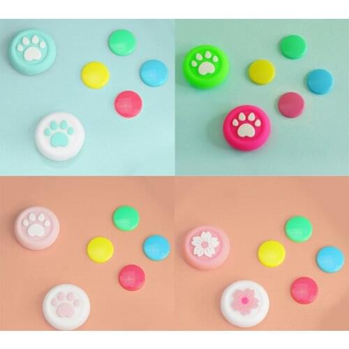 ABXY Key Joystick Button Thumb Stick Grip Cap Protective Cover For Sony Playstation Dualshock 4 PS4/Xbox/Switch Pro Controller