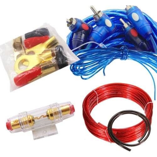 BOOST 60 AMP Fuse Holder 8GA Power Cable Subwoofer Speaker 1500W Car Audio Wire Wiring Amplifier Installation Kit